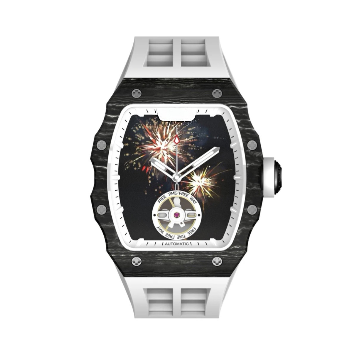 Wine Bucket Trendy Fashion Night Light Fireworks Fully Automatic Mechanical Watch