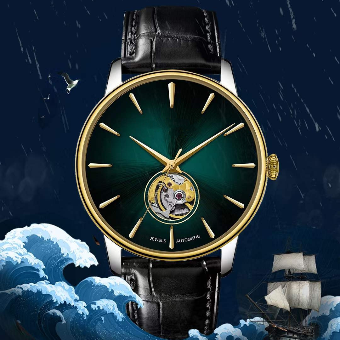 Simple Business Fashion Men's Genuine Leather Watch